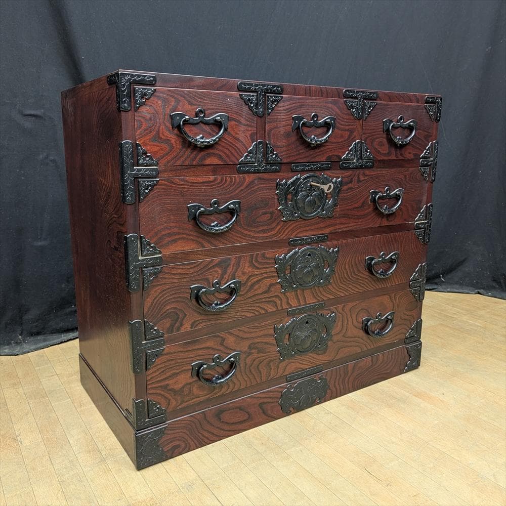 岩谷堂箪笥　欅　ケヤキ　整理箪笥　タンス　たんす　チェスト　引き出し　収納　民藝