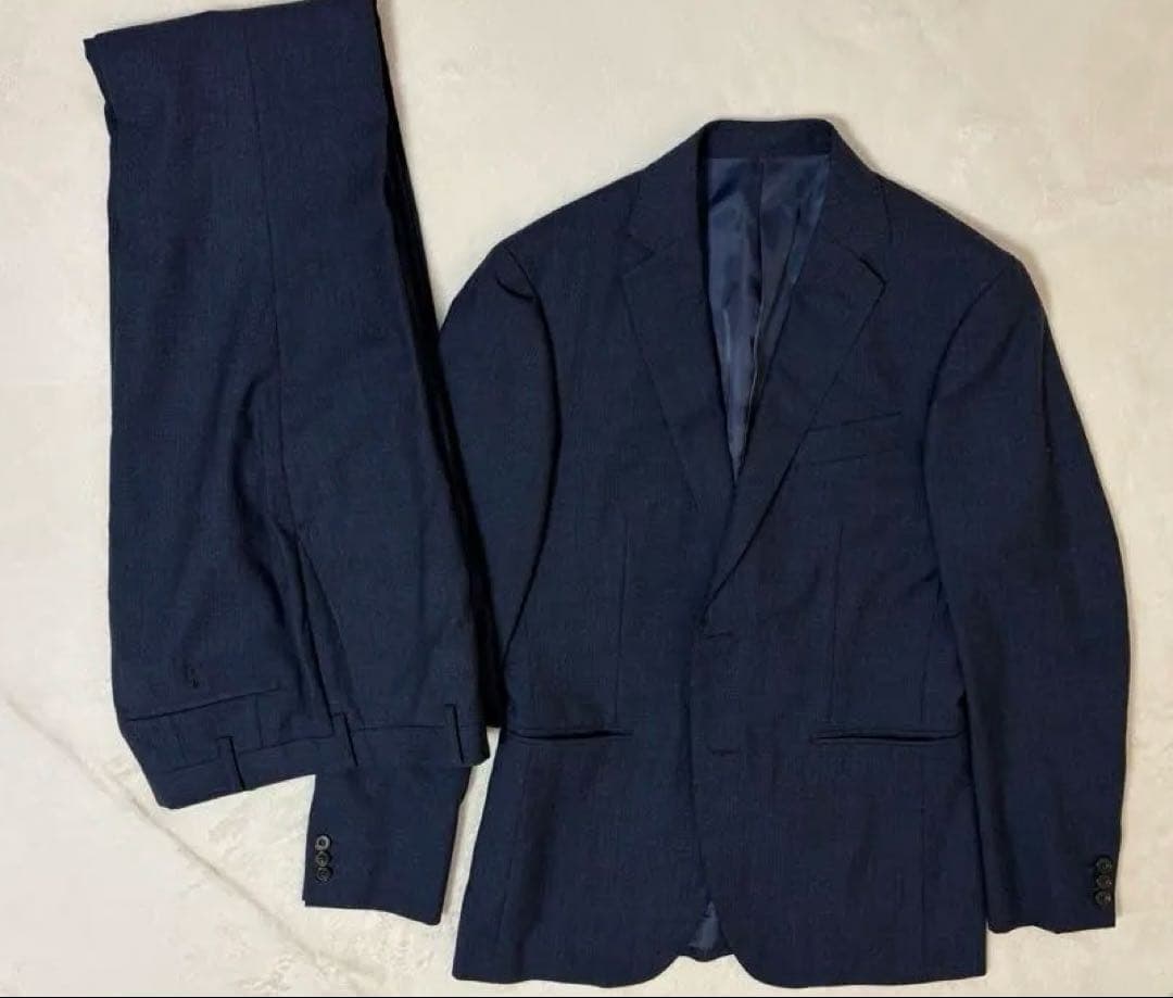 TAKEO KIKUCHI ビジネススーツ セット ネイビー　2