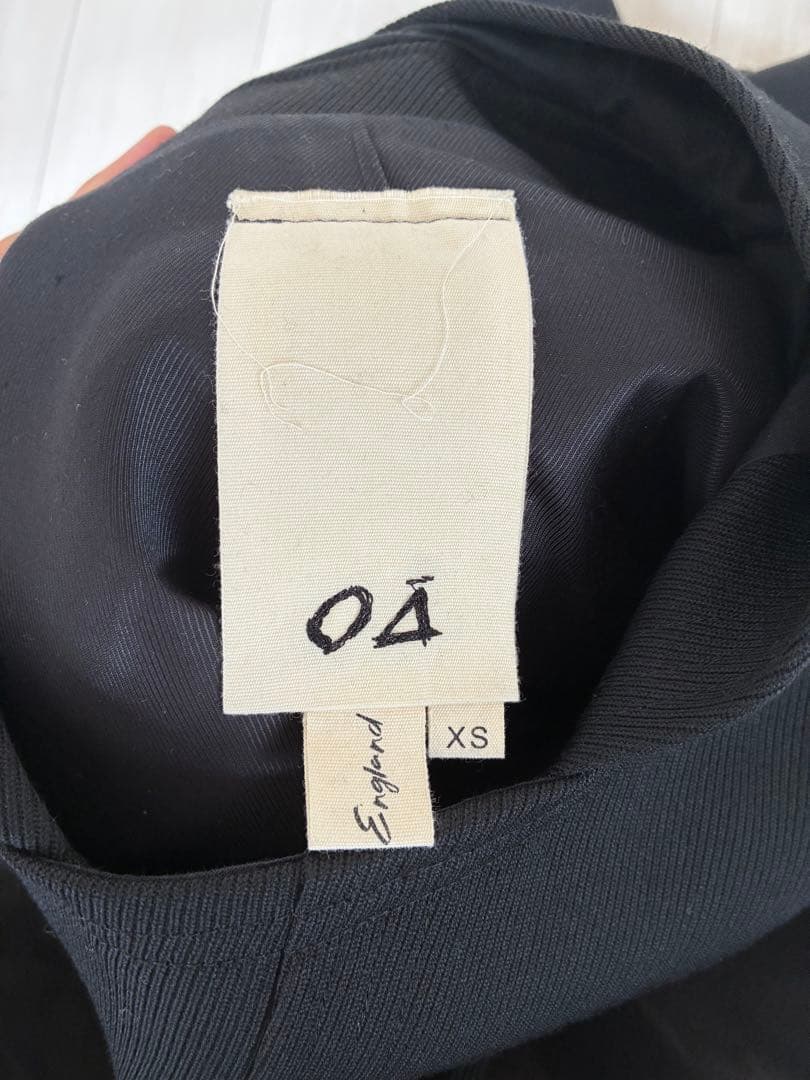 omar afridi オーバーサイズ　フード付き黒ウールコート