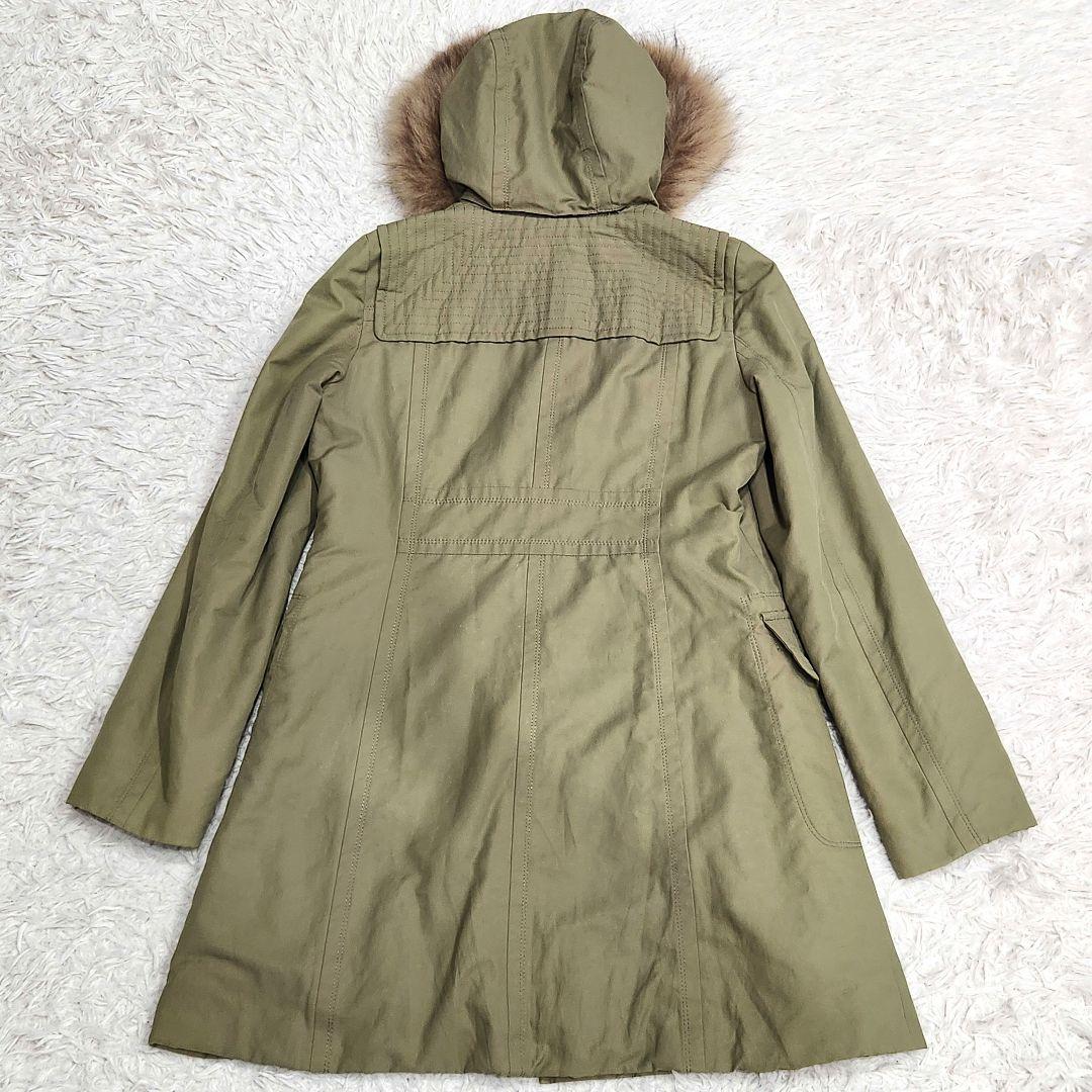 バーバリーブルーレーベル❣️モッズコート　40　カーキ　バーバリーチェック