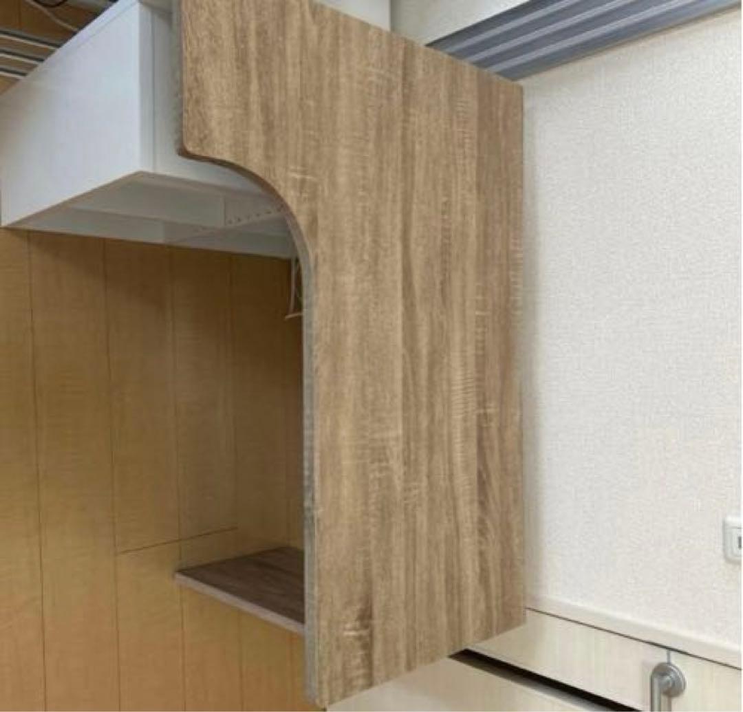 ぱ*こ様 LOWYA(ロウヤ)パソコンデスクL字型、幅100cm、オーク/ホワイ