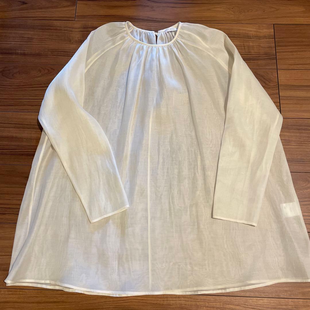 トップス keinarita cotton silk blouse