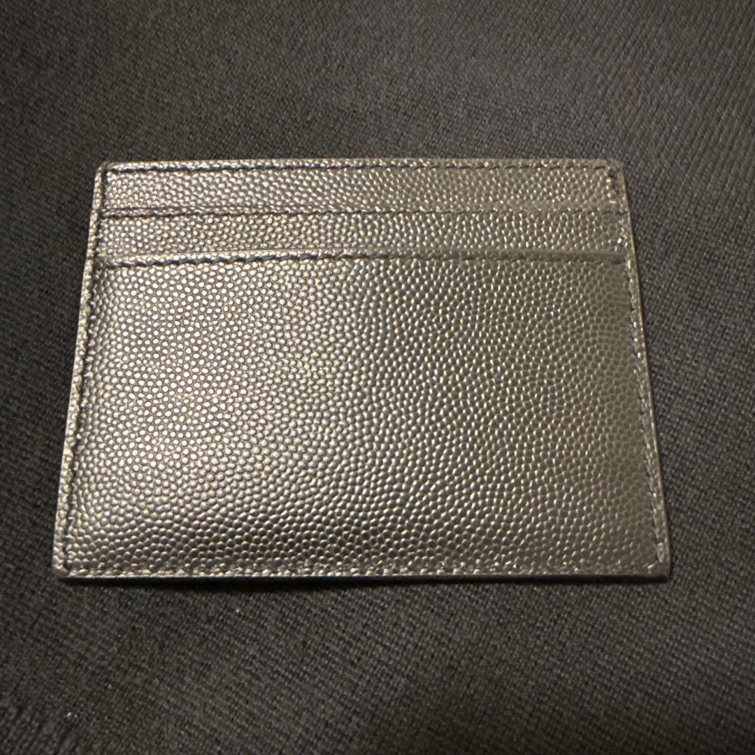 SAINT LAURENT ブラック レザー カードケース