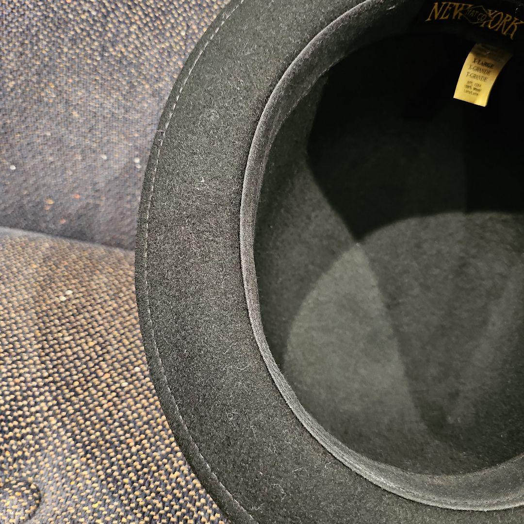 NEW YORK HAT ニューヨークハット ボーラーハット ブラック XL