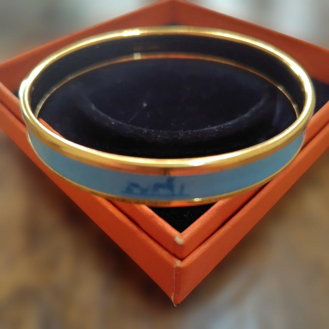 HERMES エマイユ　ブルー