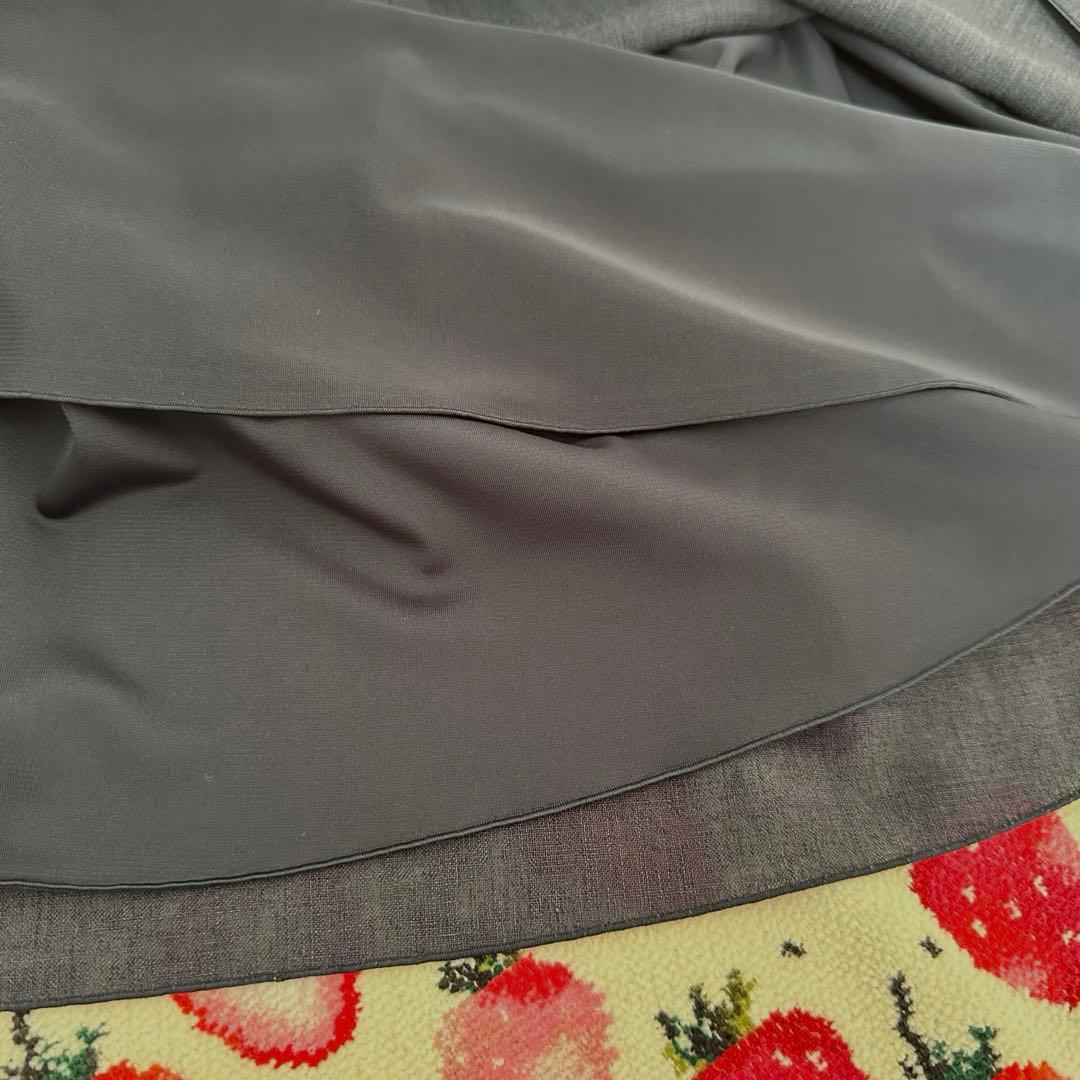 マグノリアコレクション リネン風サマードレス　マキシ丈　ネイビー　40