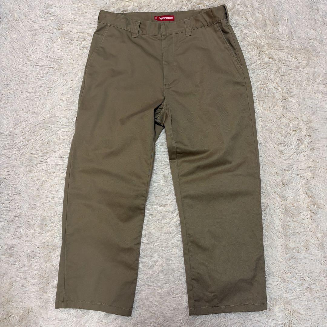 SUPREME シュプリーム ベーシック ワークパンツ ベージュ