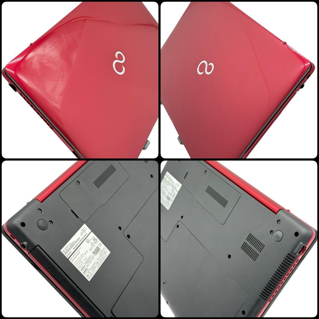 富士通ノートパソコン i7 準美品 16GB 新品SSD512 Blu-ray