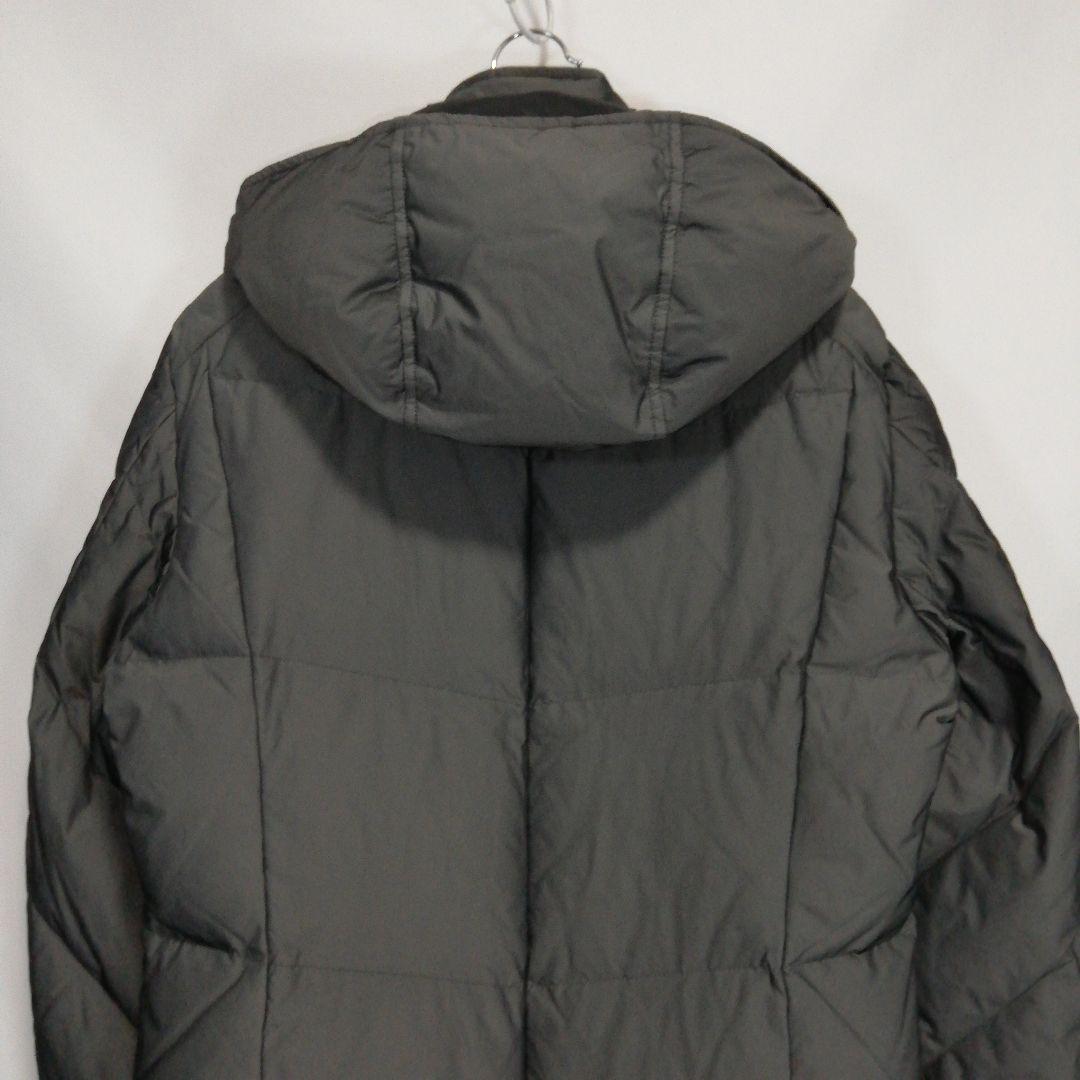 ゼロバイトルネードマート シャンブレーナイロンロングダウン ダウンコート グレー