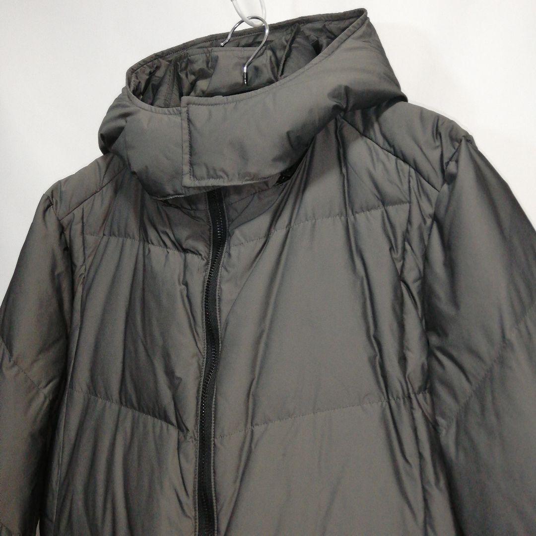 ゼロバイトルネードマート シャンブレーナイロンロングダウン ダウンコート グレー