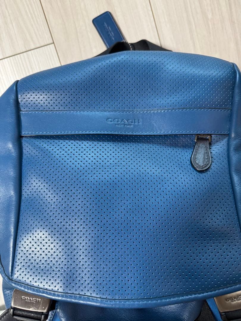 ⭐︎美品⭐︎COACH コーチ　レザーリュック　ブルー