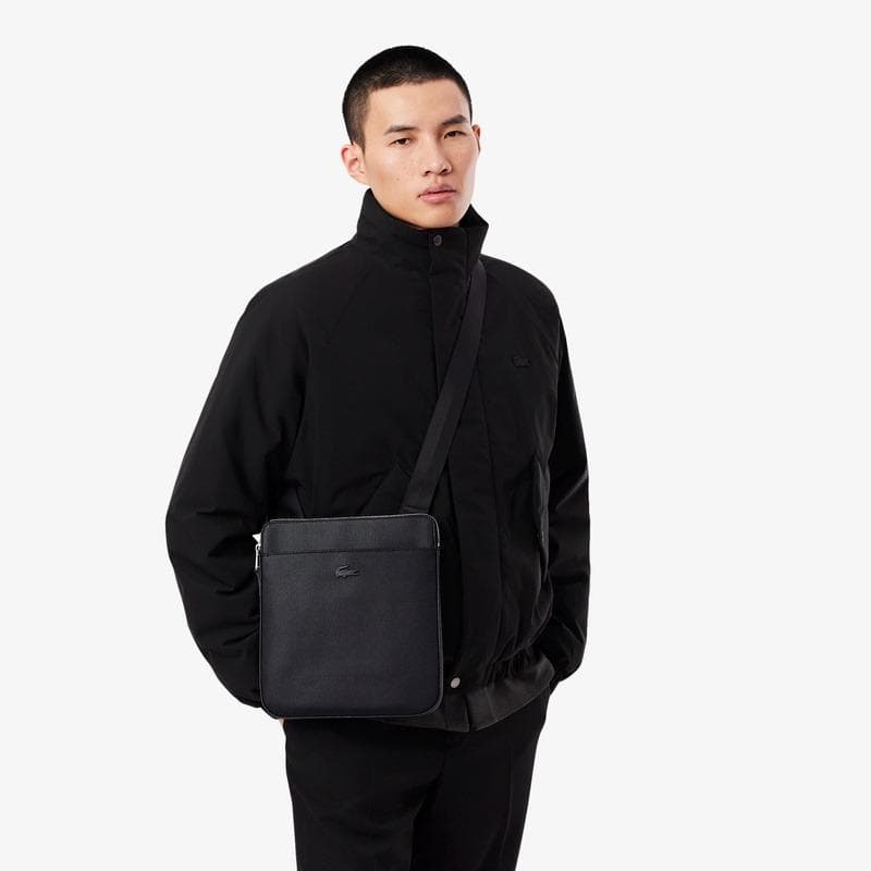 LACOSTE シャンタコ マットピケレザーフラットジップバッグ 未使用