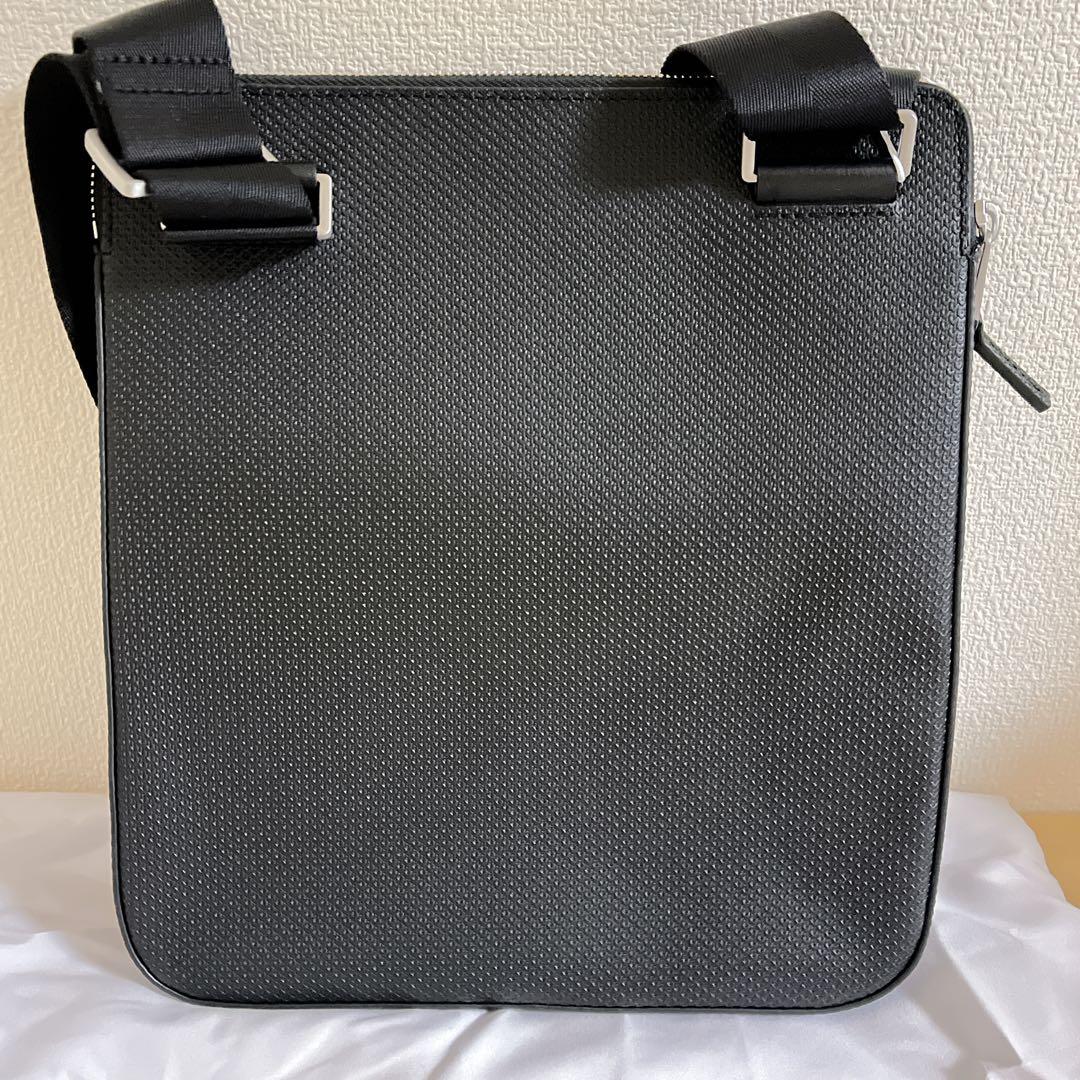 LACOSTE シャンタコ マットピケレザーフラットジップバッグ 未使用