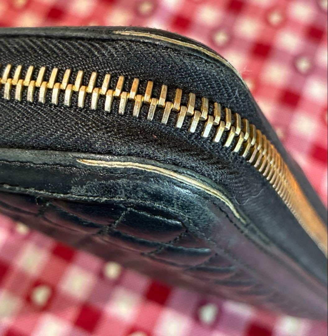 ⭐︎PRADA⭐︎ プラダ　キルティング　長財布　ラウンドファスナー　箱付き