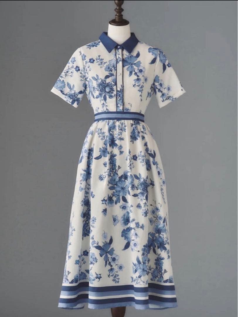 ワンピース Chouchou fleur bicolor one-piece