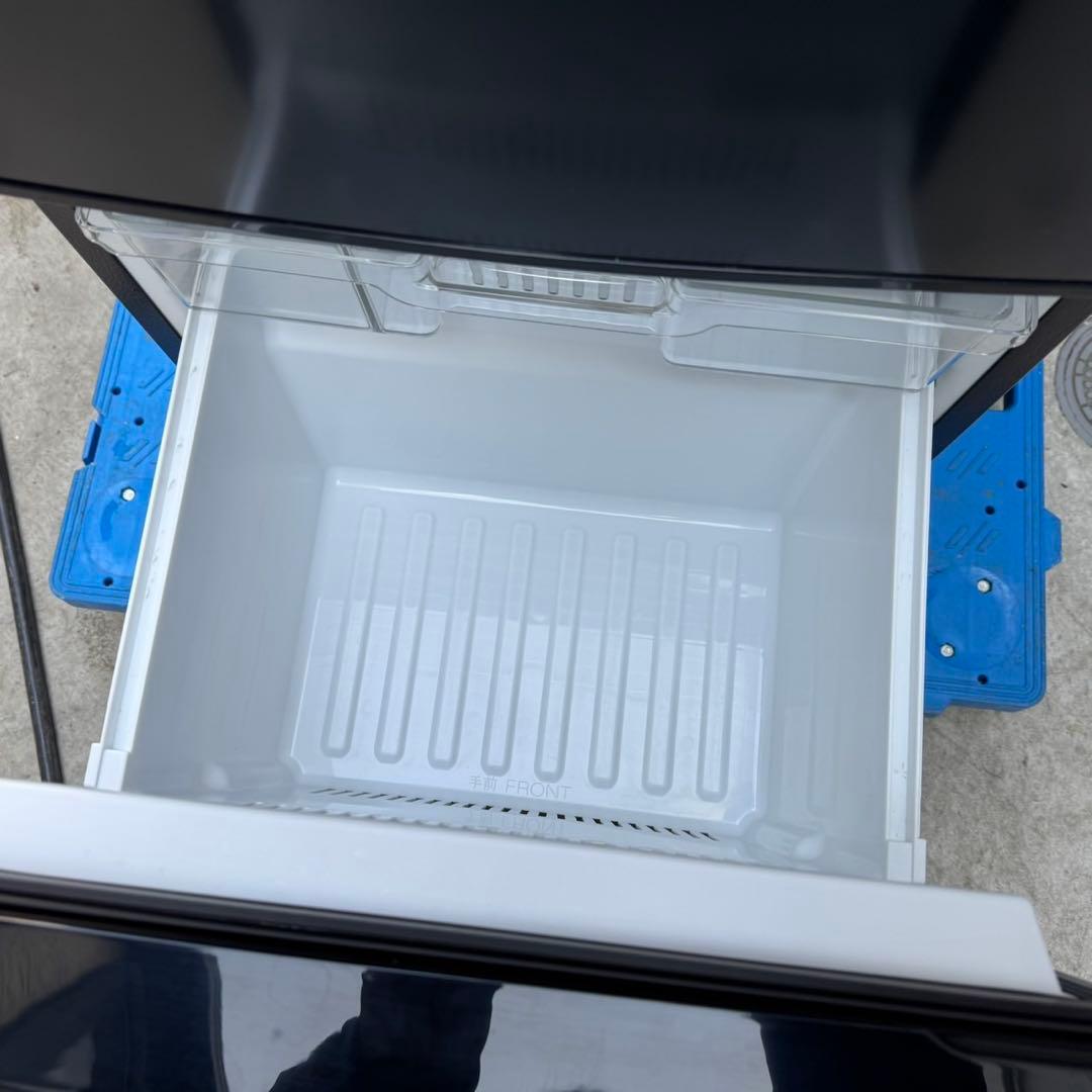 155⭐️2021年製★パナソニック　冷蔵庫　大型　ブラック　黒　一人暮らし