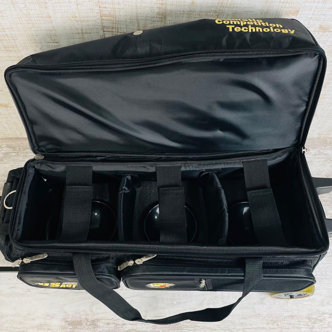 【希少品】US ACT ボウリングバッグ　【3個用】キャスター付　2way