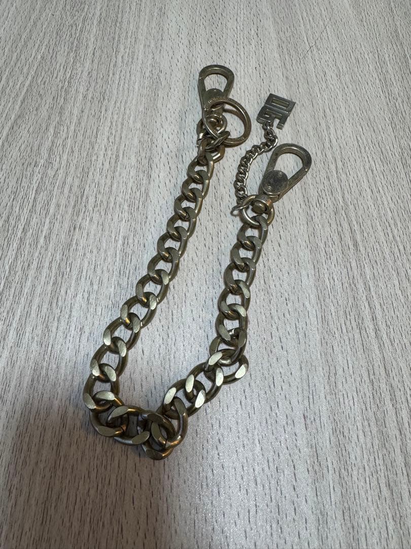 DGロゴ付きシルバーウォレットチェーン