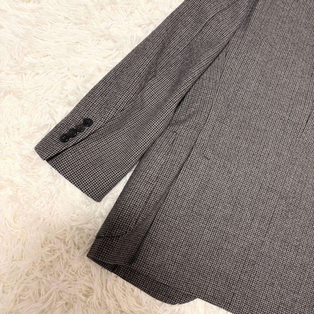 【極美品✨イタリア製】LARDINI 千鳥格子 テーラード ジャケット M相当