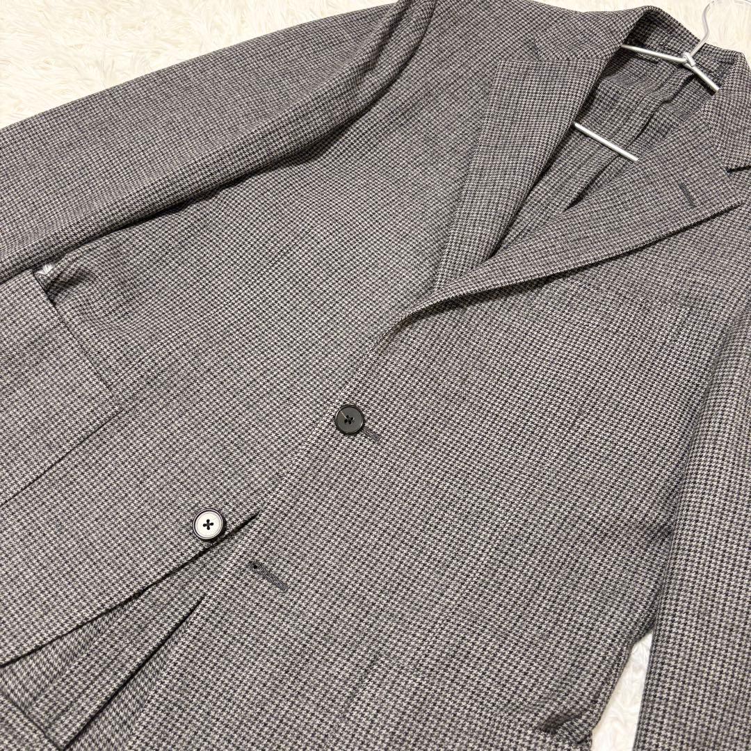 【極美品✨イタリア製】LARDINI 千鳥格子 テーラード ジャケット M相当