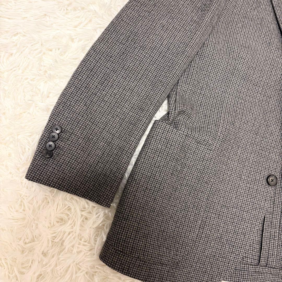 【極美品✨イタリア製】LARDINI 千鳥格子 テーラード ジャケット M相当