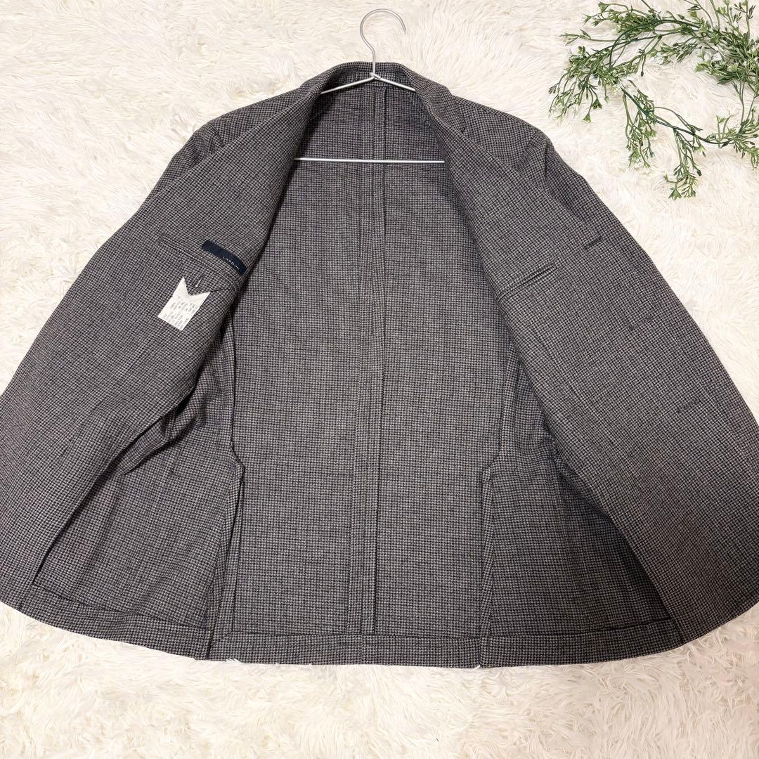 【極美品✨イタリア製】LARDINI 千鳥格子 テーラード ジャケット M相当