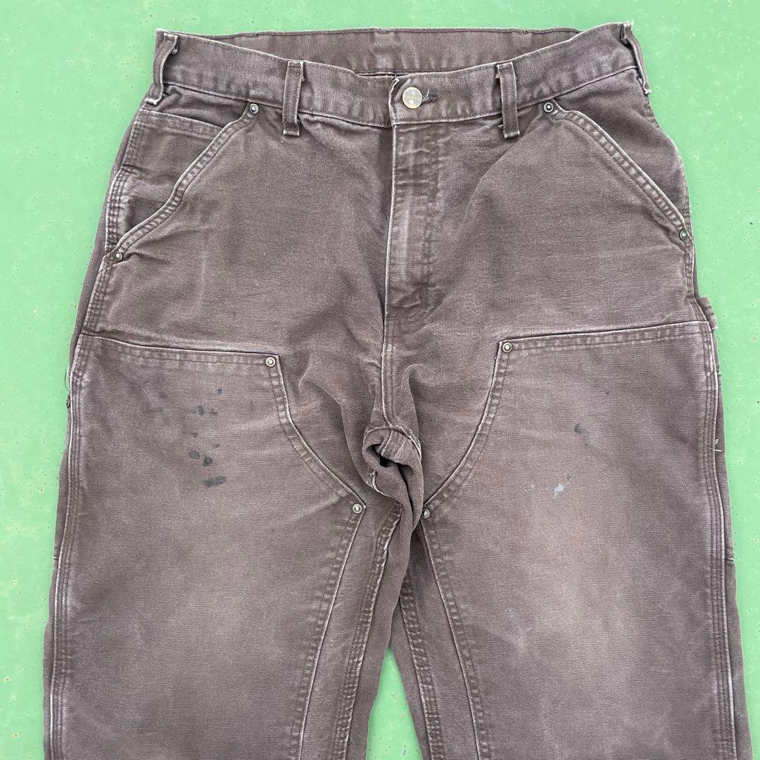 Carhartt B136 DKB ダブルニー ブラウン 34×32 メキシコ製