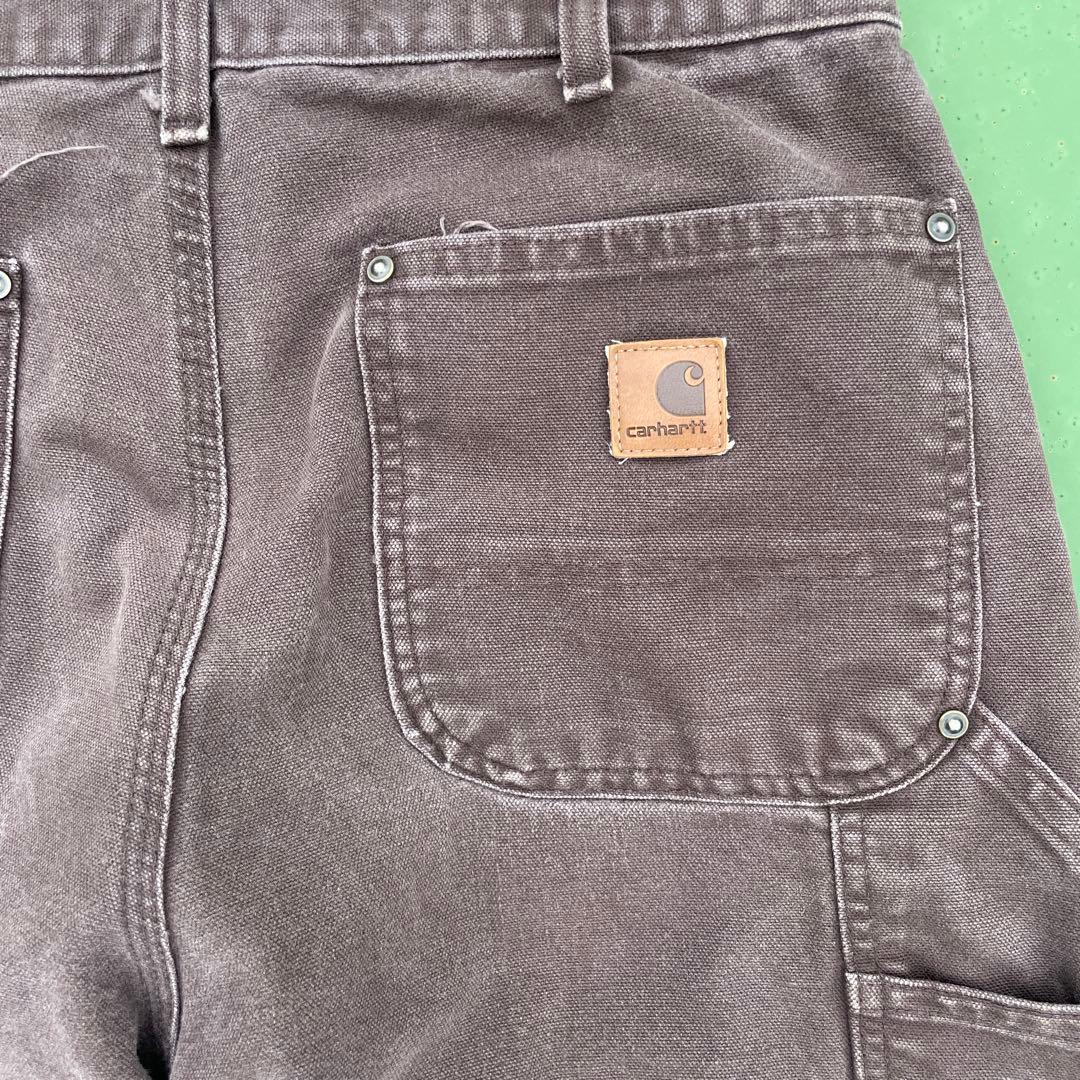 Carhartt B136 DKB ダブルニー ブラウン 34×32 メキシコ製