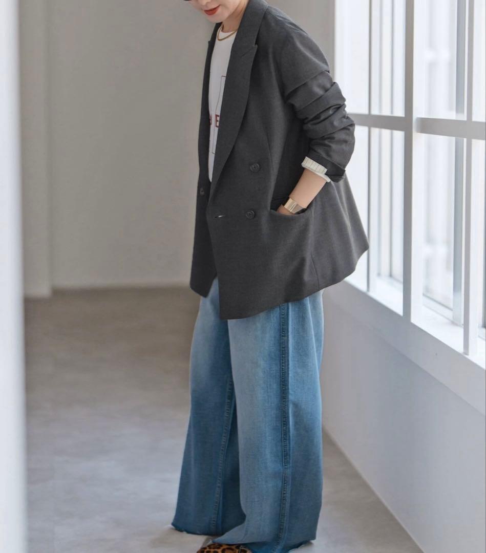 Spick and Span ウールブレンドダブルブレストジャケット36サイズ