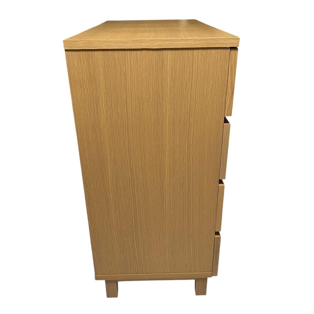 【美品】【廃盤品】タンス　チェスト　4段　オーク材 800×400×830