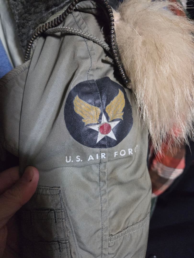 N-3B ミリタリージャケット サージグリーン Sサイズ 古着 ヴィンテージ