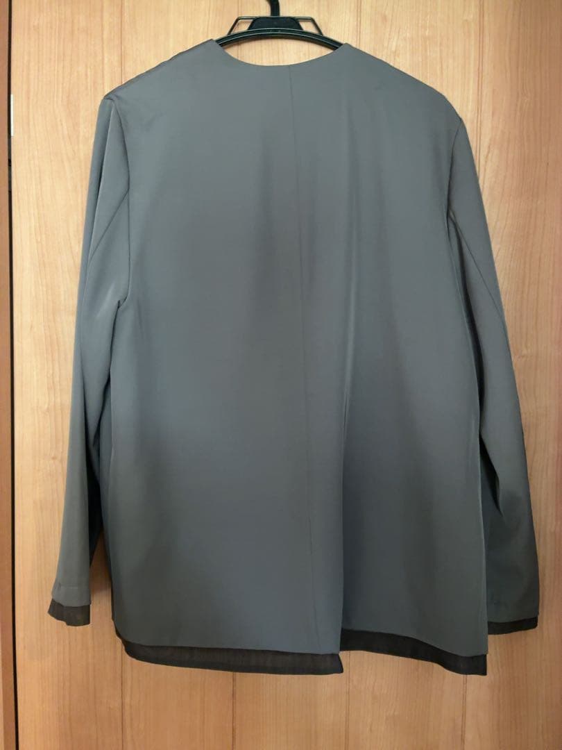 パンツドレス フロントシアージャケット ワイドパンツ オールインワン kana