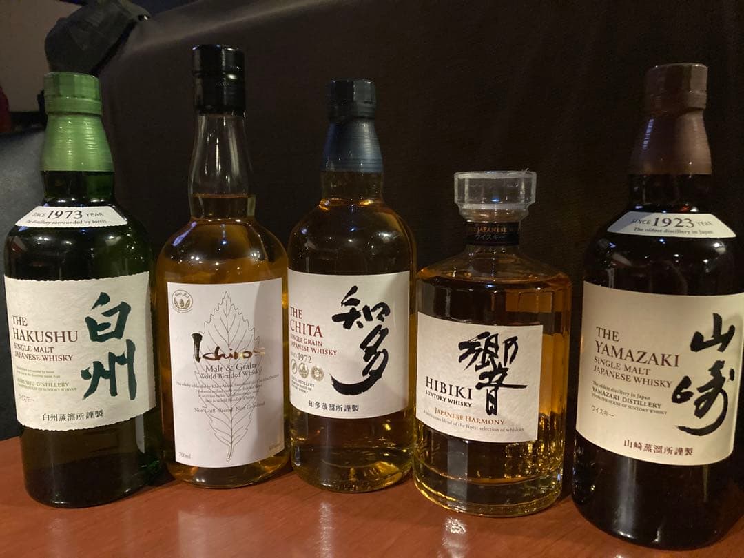 値上げ直前！希少ウィスキー５本セット山崎白州　おまけ付！