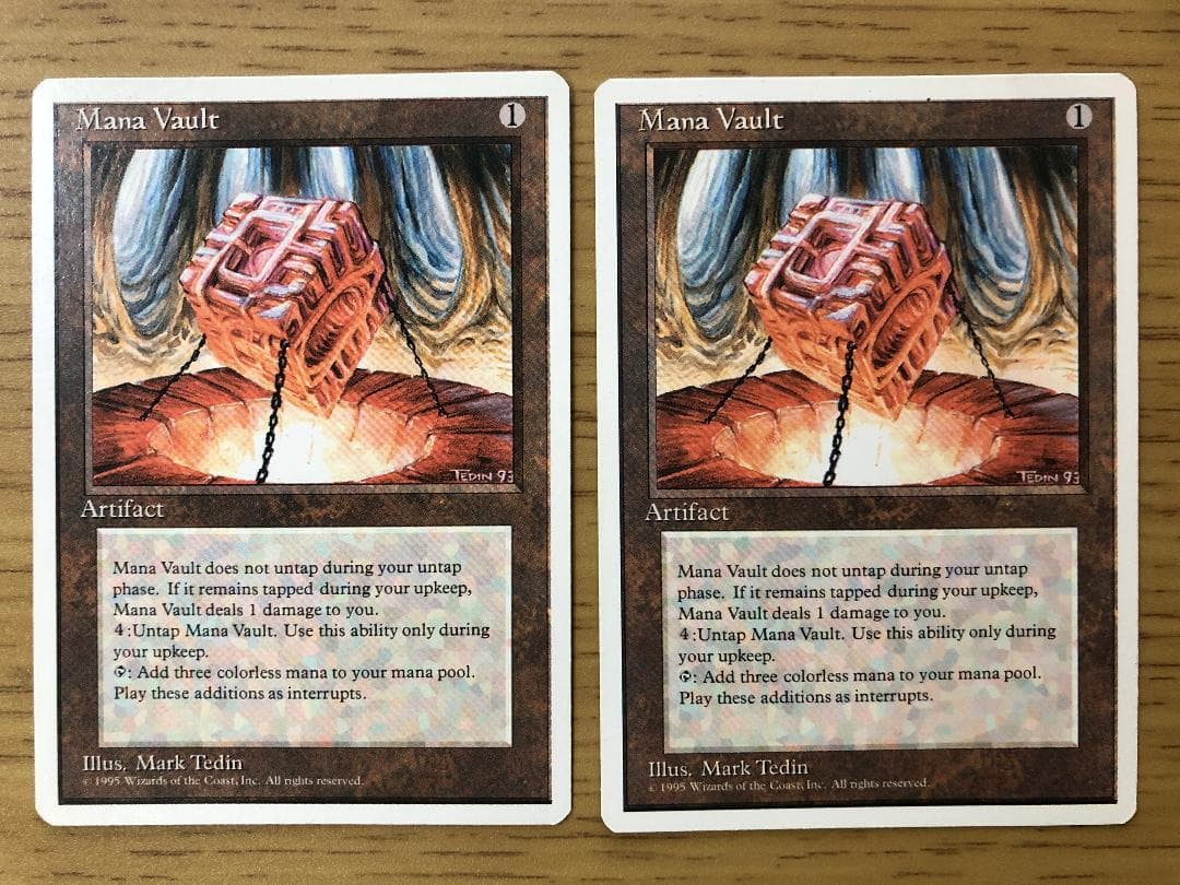 魔力の櫃/Mana Vault 英語版2枚セット 4ED MTG