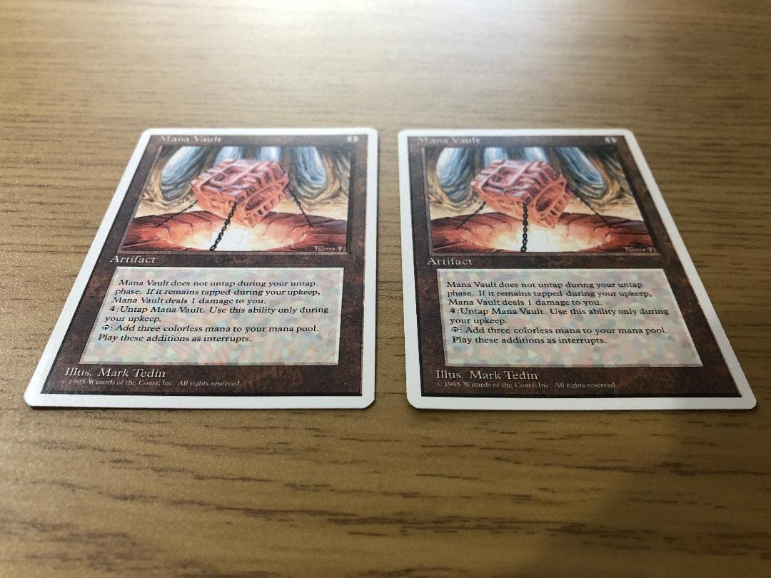 魔力の櫃/Mana Vault 英語版2枚セット 4ED MTG