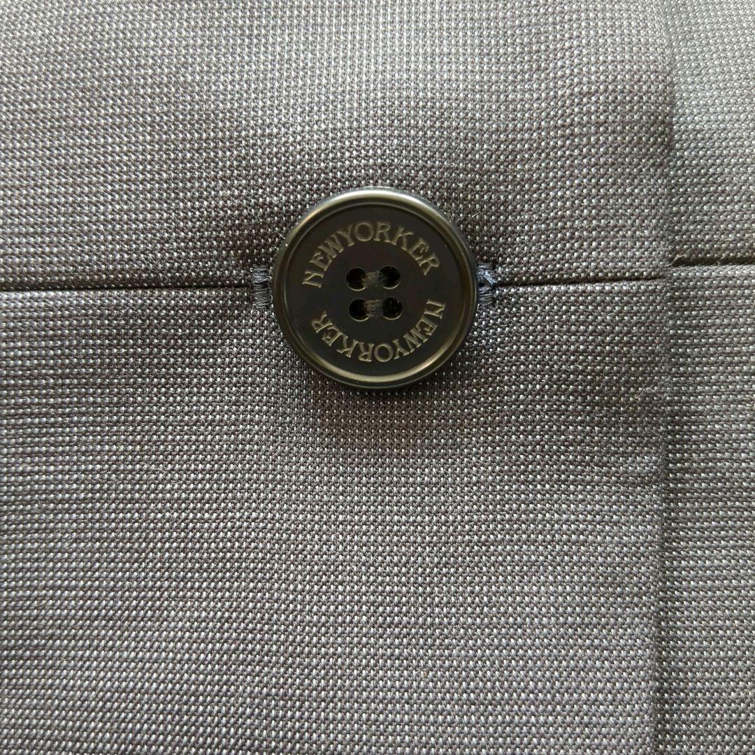 美品✨ニューヨーカー　スーツ　13号　シルク混　ネイビー　セットアップ