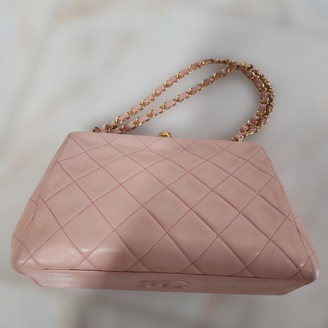 専用です。CHANEL ピンク キルティング ハンドバッグ