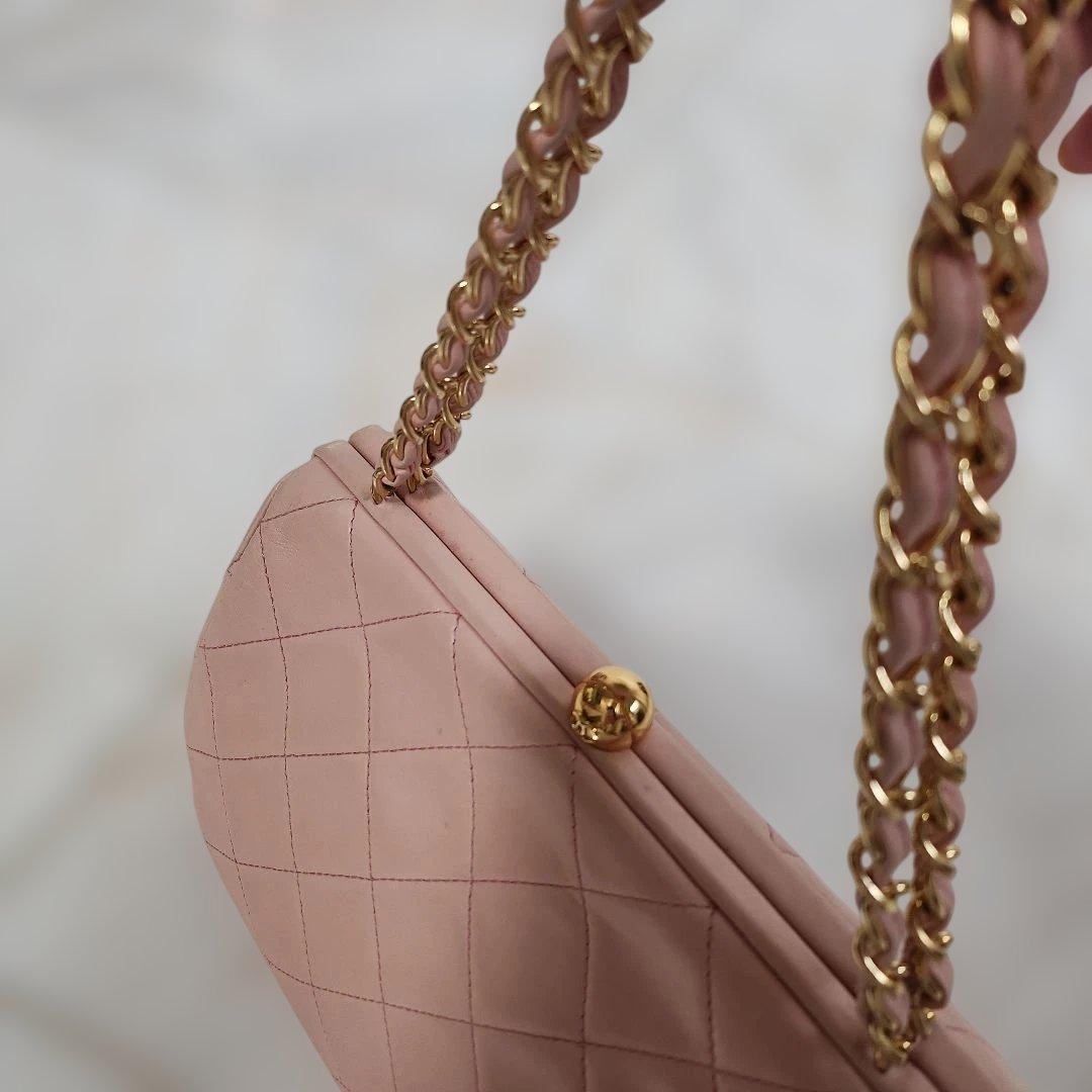 専用です。CHANEL ピンク キルティング ハンドバッグ