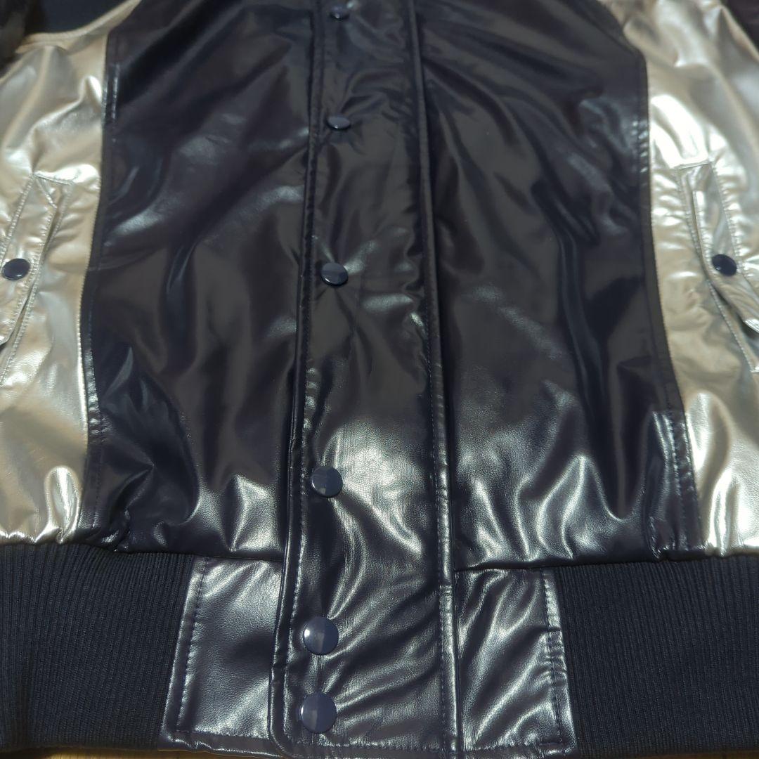 美品　ミズノ　ビクトリーステージ　ブレスサーモ　グラウンドコート　O　ネイビー