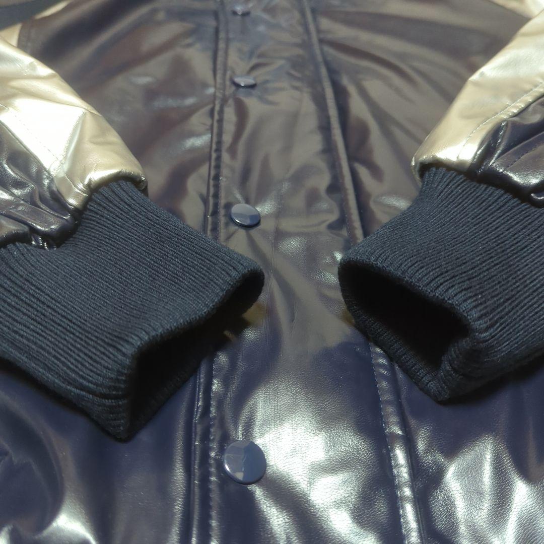 美品　ミズノ　ビクトリーステージ　ブレスサーモ　グラウンドコート　O　ネイビー