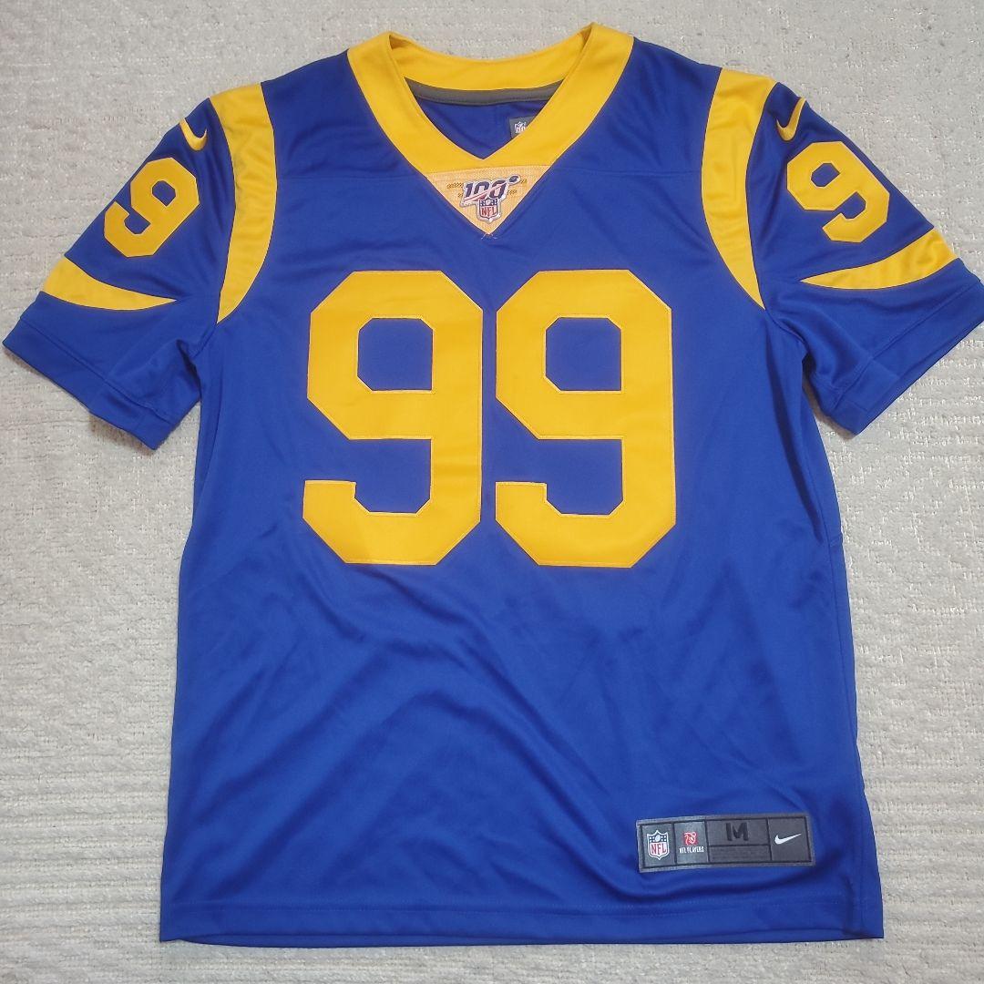 【激レア】NFL100周年記念ユニフォーム　ラムズ　ドナルド　M　刺繍　ナイキ製