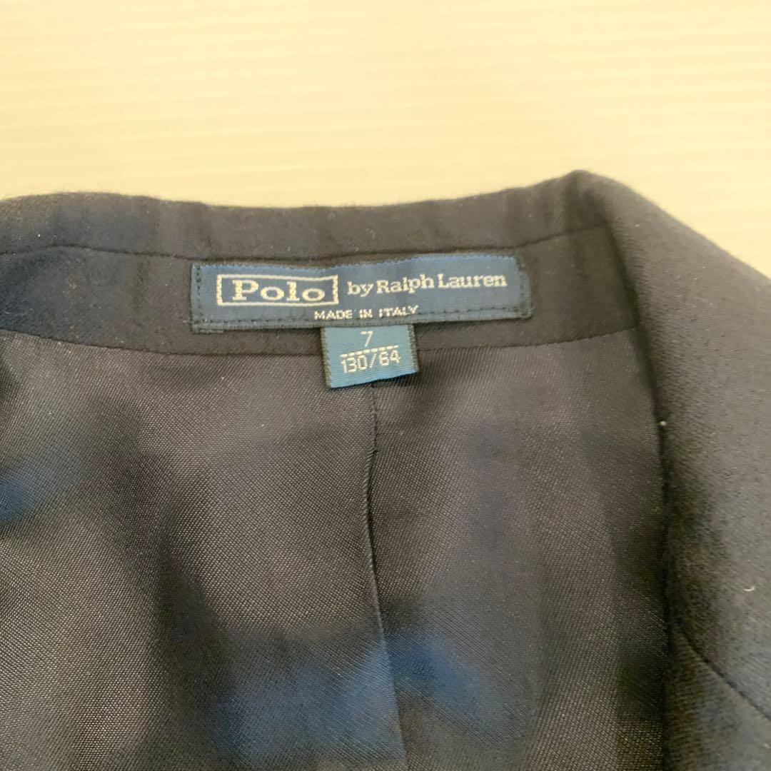 1回着美品　ラルフローレン　130 スーツ　セットアップ　入学式　ネクタイ新品