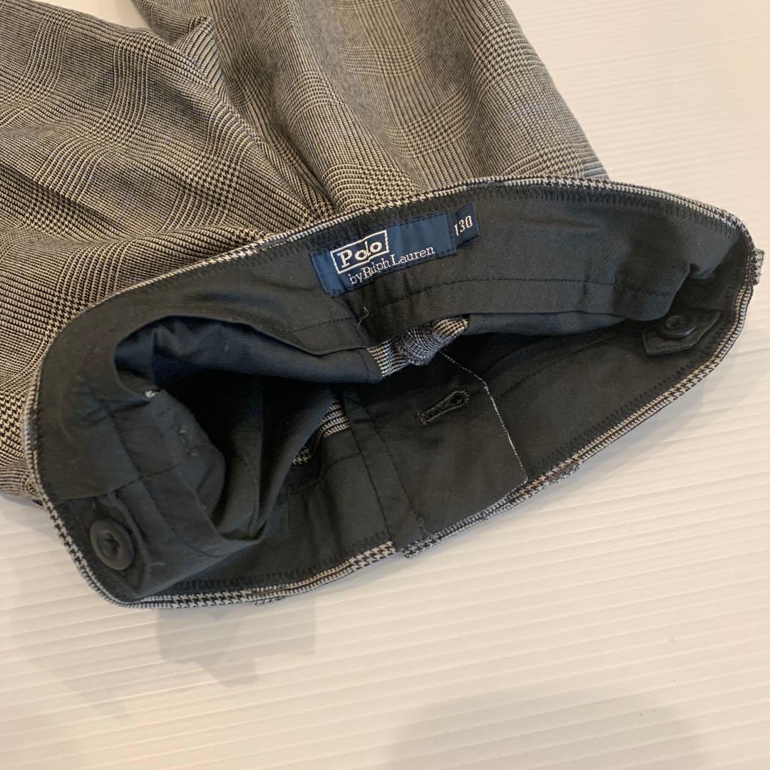 1回着美品　ラルフローレン　130 スーツ　セットアップ　入学式　ネクタイ新品