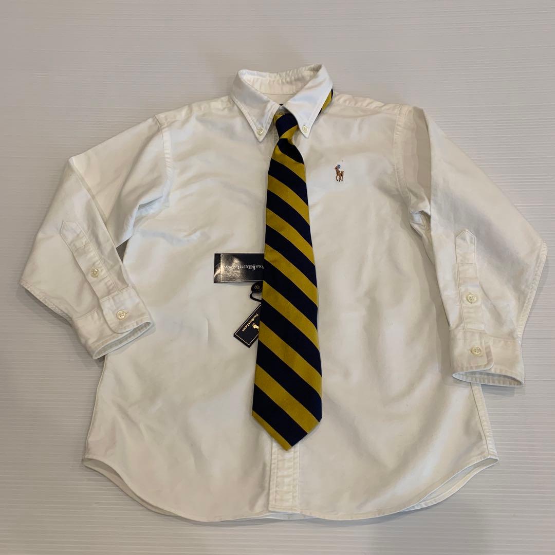 1回着美品　ラルフローレン　130 スーツ　セットアップ　入学式　ネクタイ新品