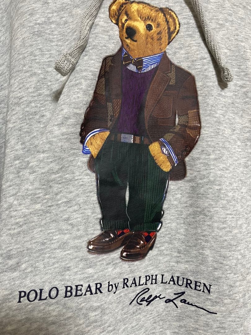 Ralph Lauren Polo Bear パーカー グレー　くま　熊　裏起毛