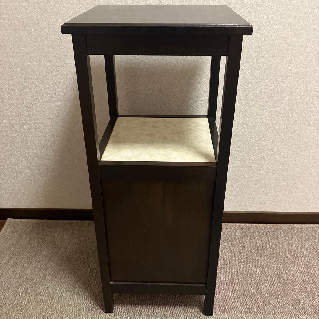 アンティーク★カリモク 木製 電話台 サイドテーブル 昭和レトロ 古家具