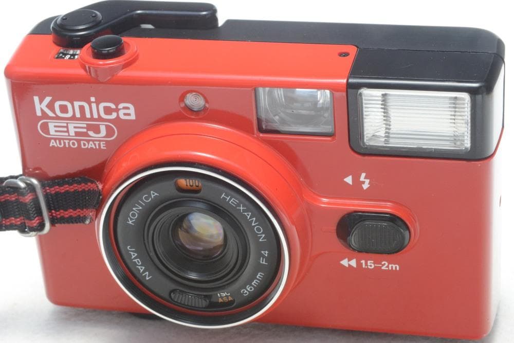 Konica EFJ AUTO DATE オートデート 赤 Red レッド 美品