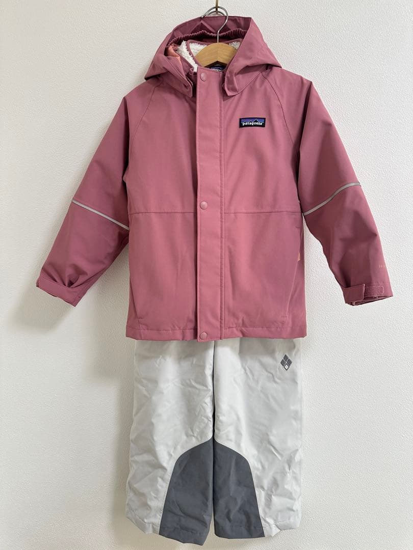 モンベル　パタゴニア　キッズ　スキーウエア　ピンク　手袋　靴下　セット
