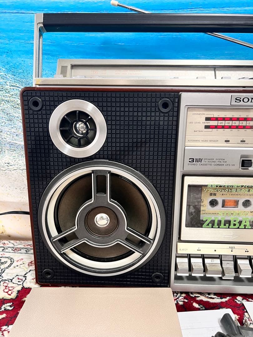 bluetooth付きSONYラジカセCFS-V8 中古動作品 ビンテージ美品