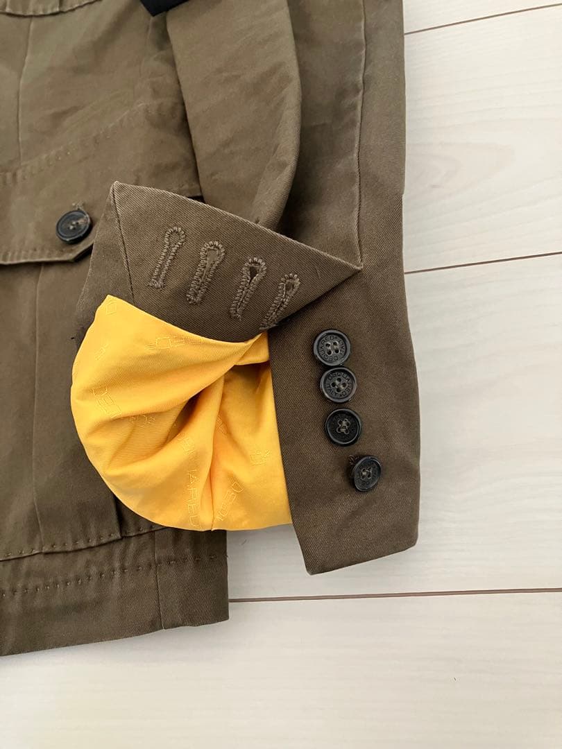 大特価！！DSQメンズダークカーキサファリジャケット48新品未使用